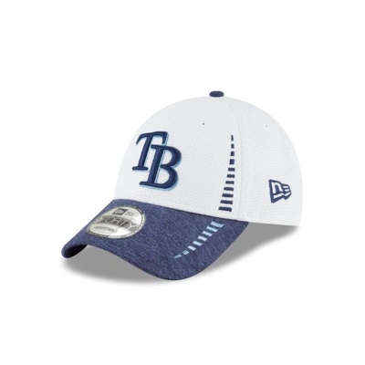 White Tampa Bay Rays Hat - New Era MLB Speed Tech 9FORTY Adjustable Caps USA9632851